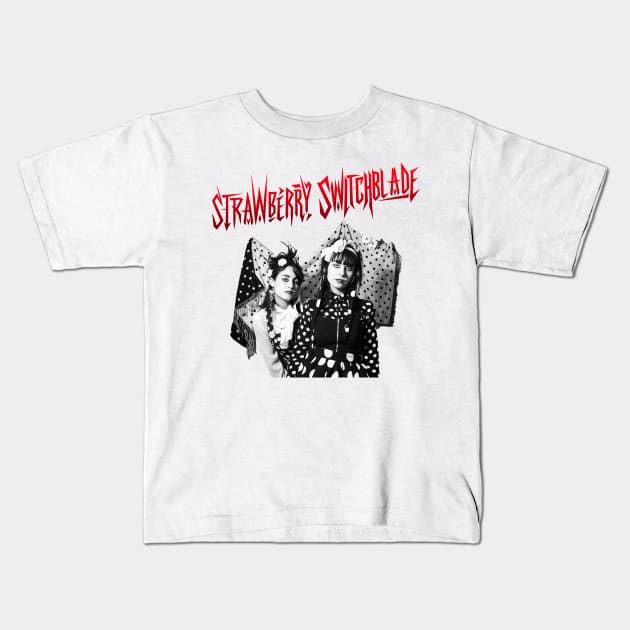 Strawberry Switchblade Kids T-Shirt by Moulezitouna